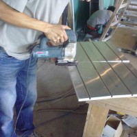 Aluminium-covered plate for insert the T2Red self-regulating system Aluminium-covered plate for insert the T2Red self-regulating system